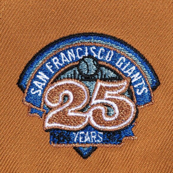New Era San Francisco Giants 59FIFTY Fitted Hat Cap 25th Anniversary Patch - Picture 5 of 7